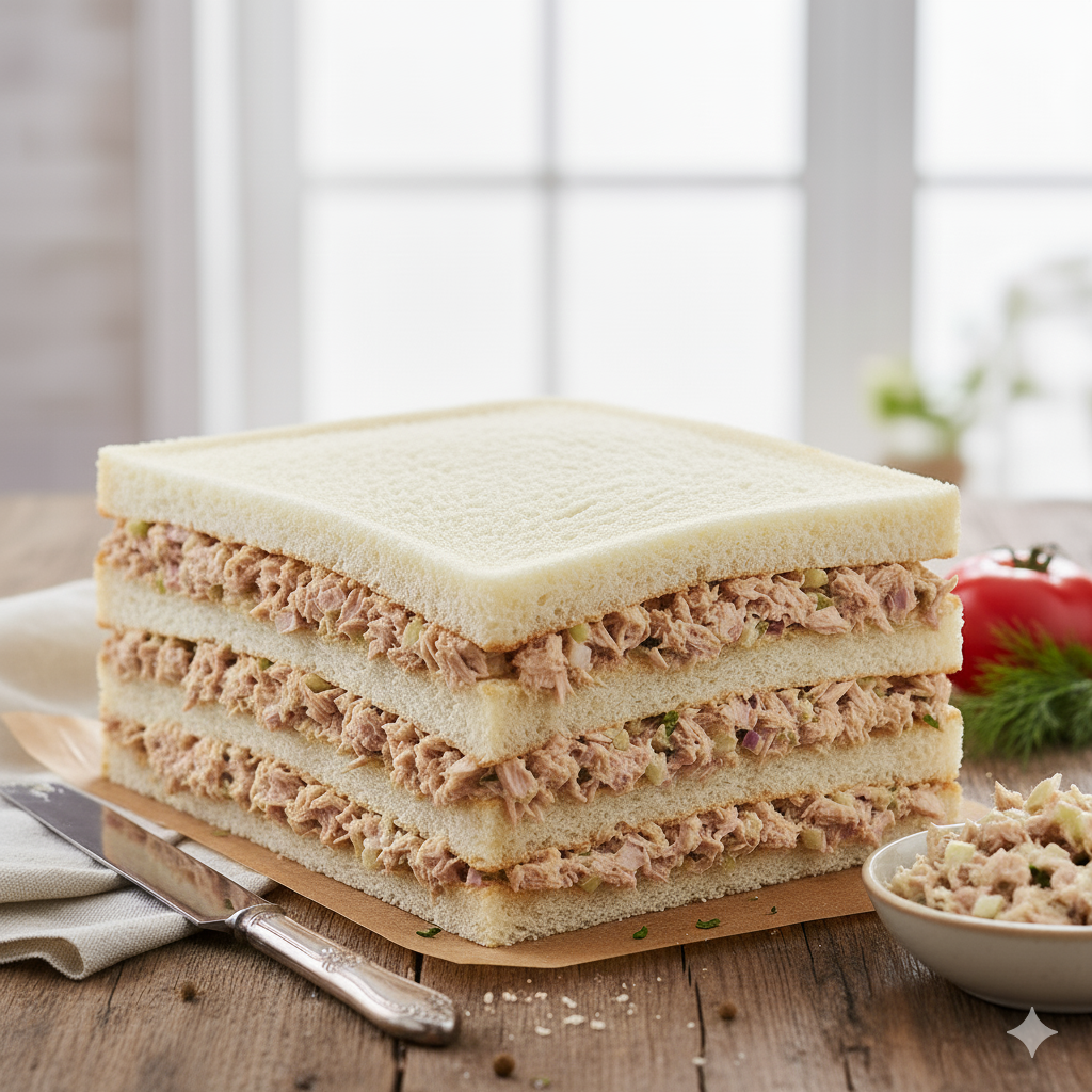 Torta Fria de Atum com Pão de Forma