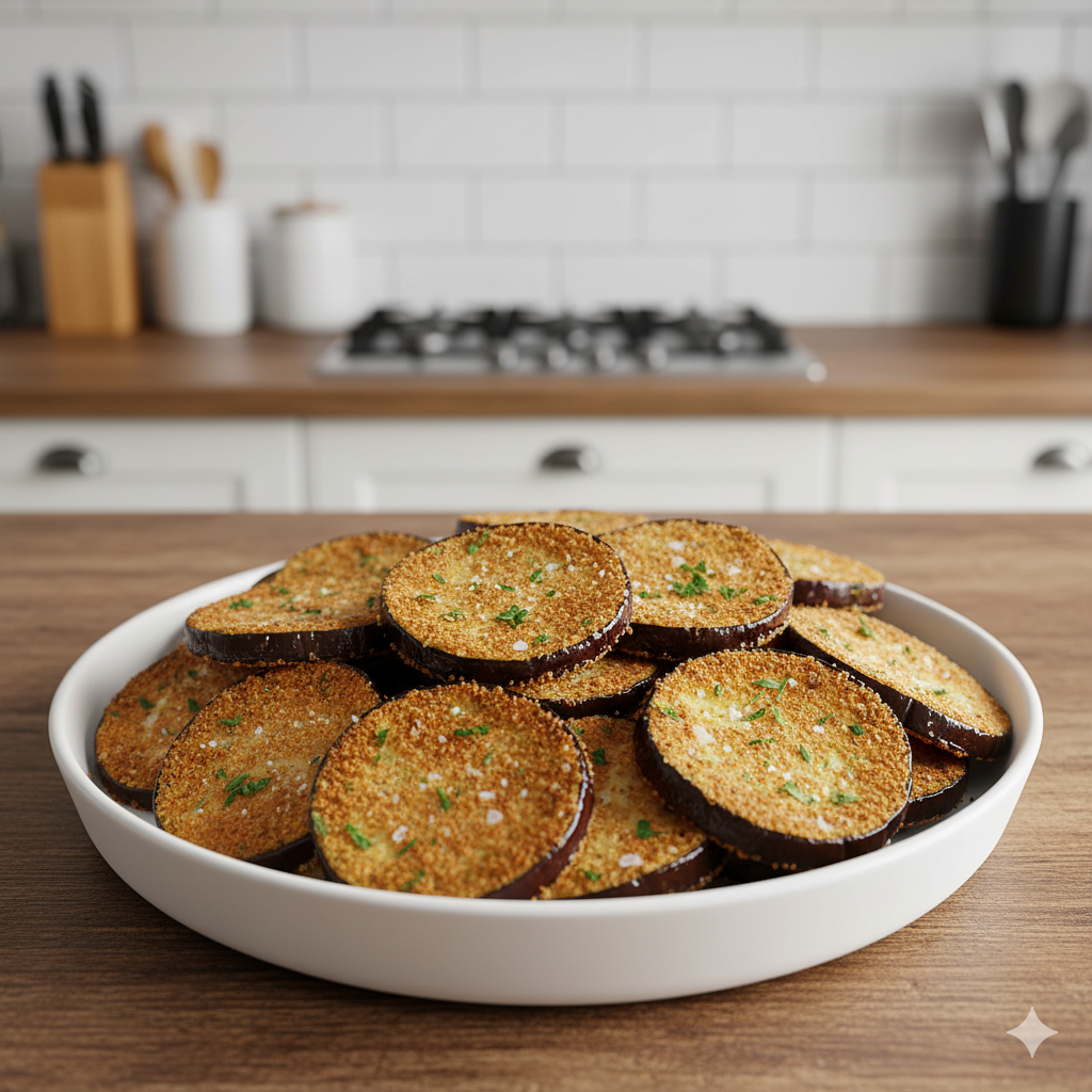 Berinjela Empanada na Air Fryer