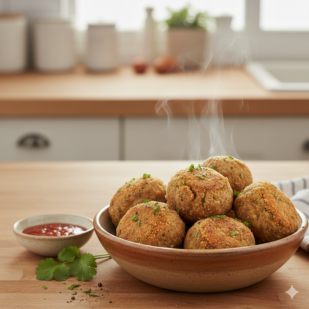 Bolinho de Carne na AirFryer
