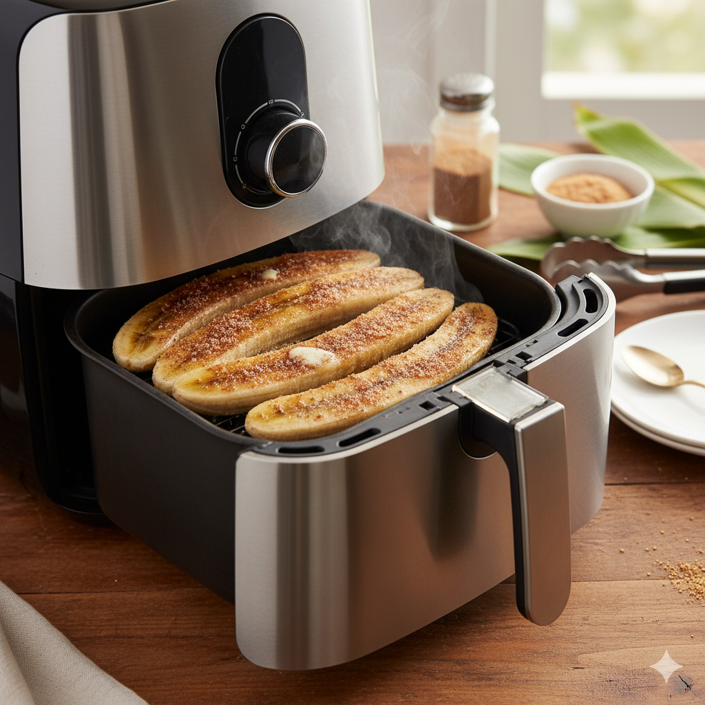 Banana com Canela na Air Fryer