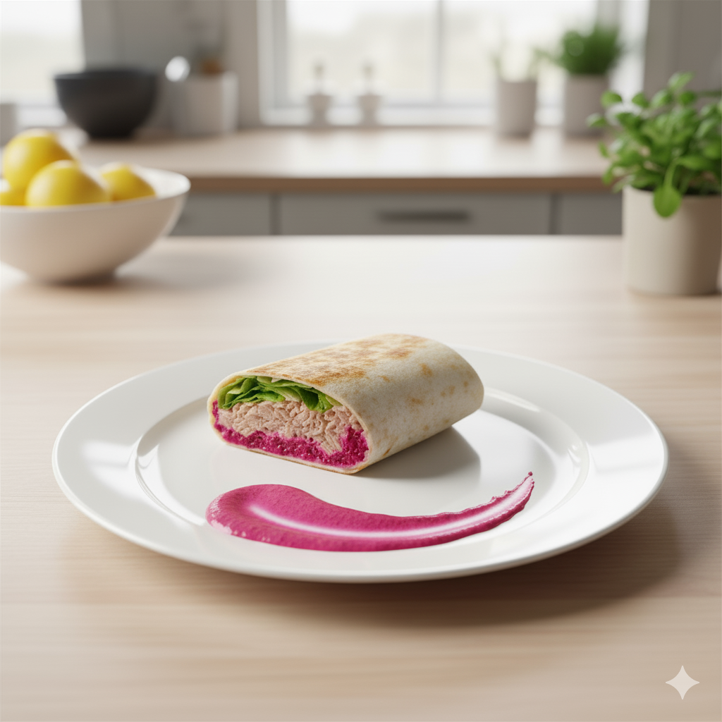 Wrap de Atum com Molho Rosa