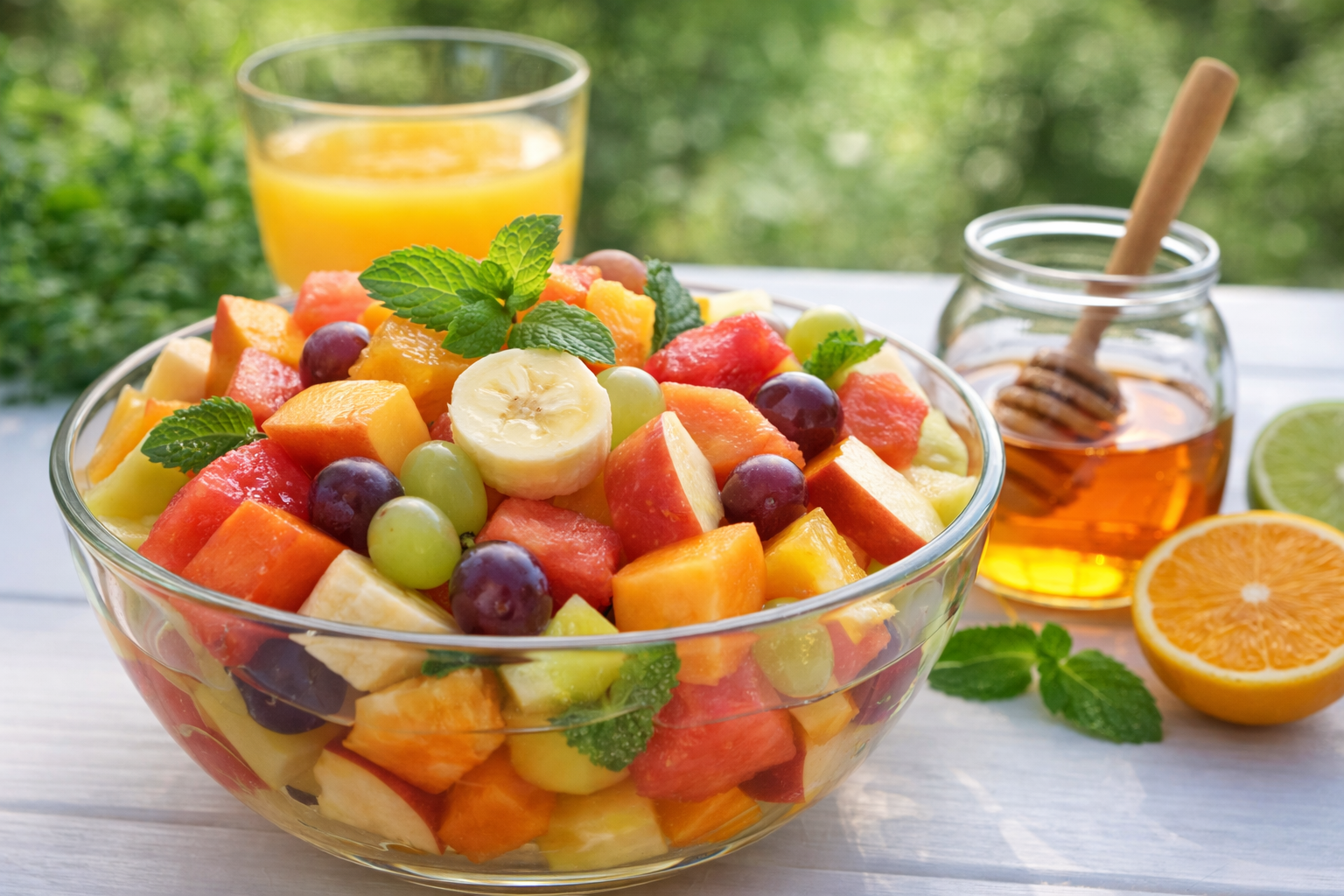 Salada de frutas refrescante