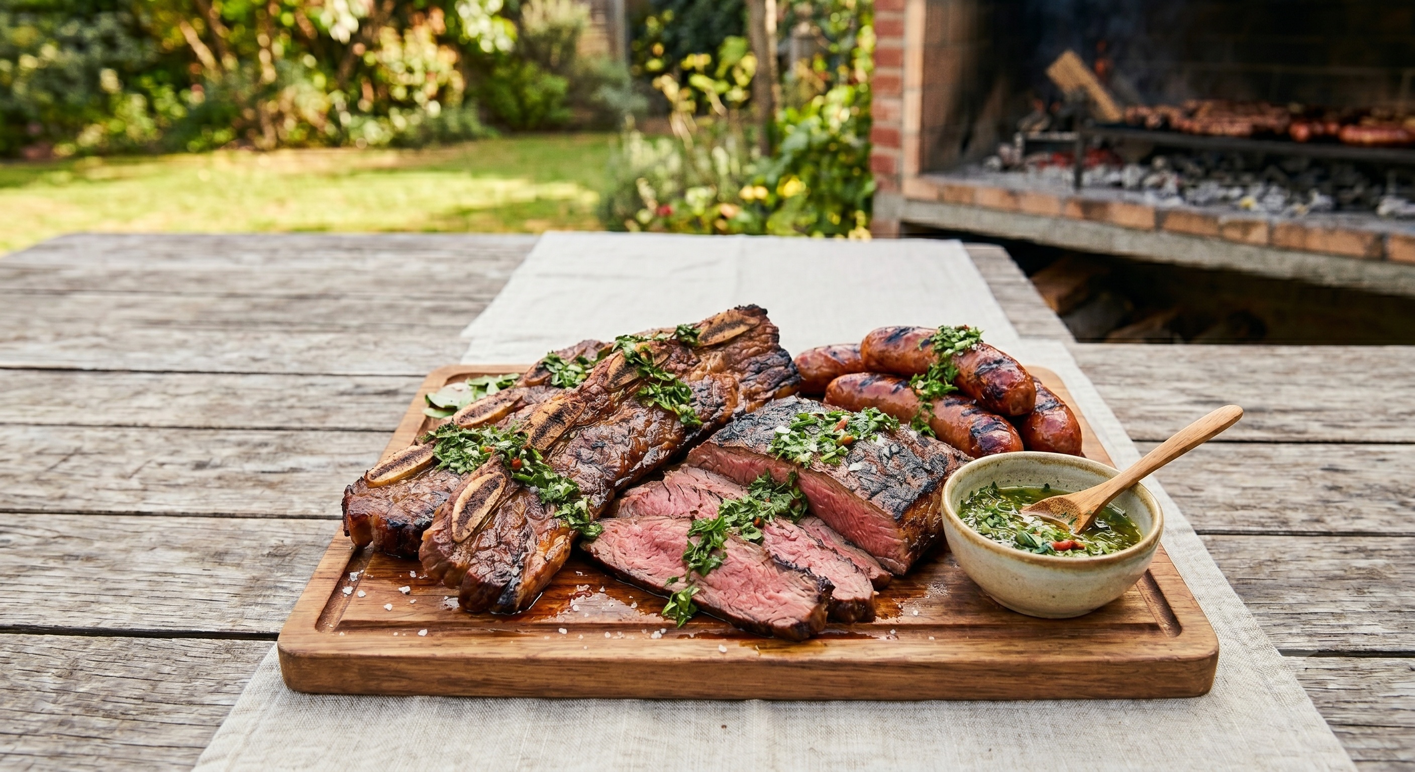 Asado com Chimichurri Argentino