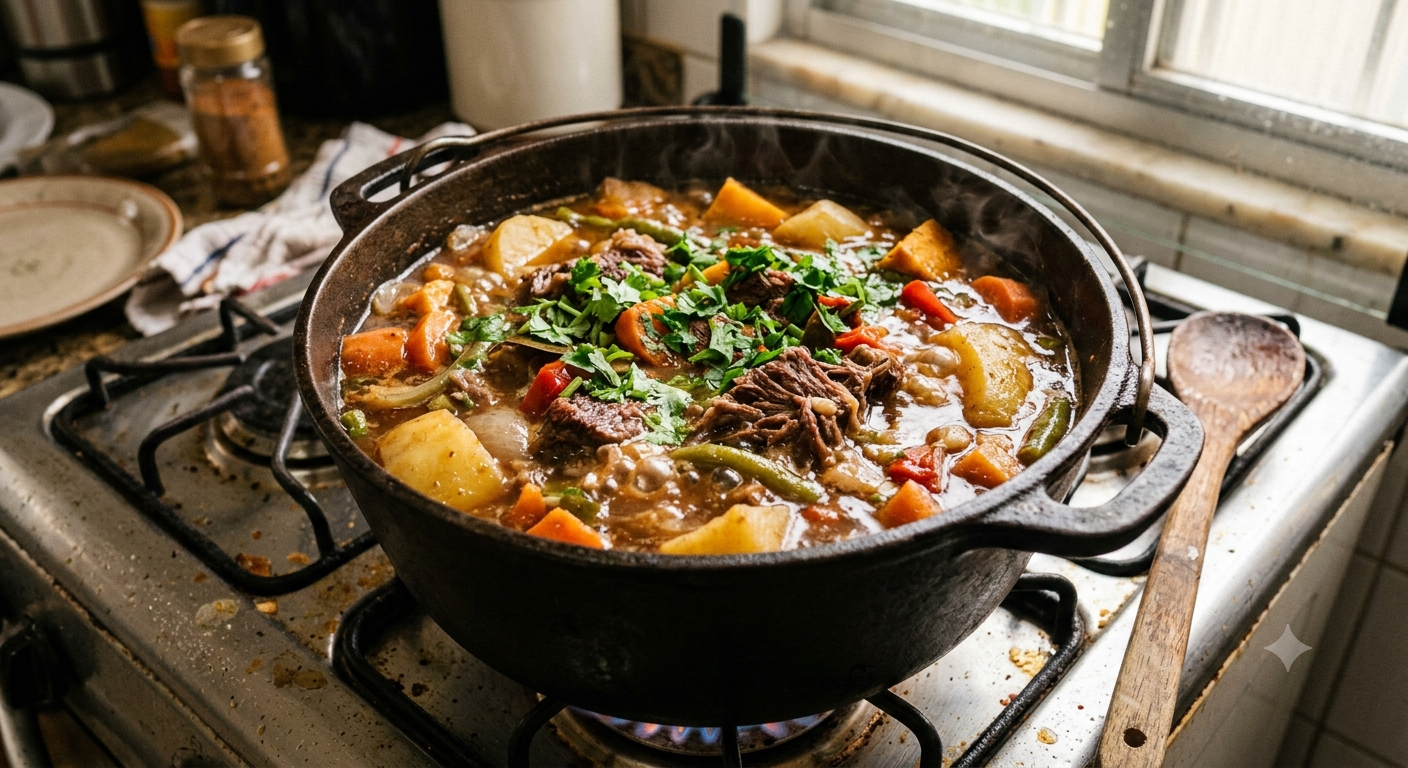 Ensopado de Acém com Legumes