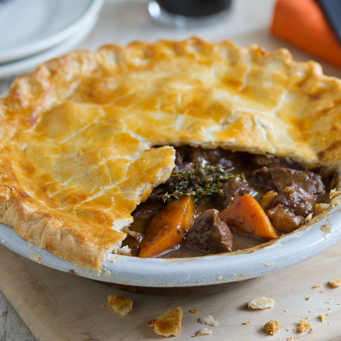 Torta Assada de Carne Bovina ao Molho Encorpado