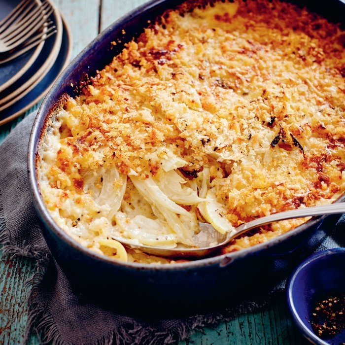 Couve-Flor Gratinada ao Molho Branco e Queijos